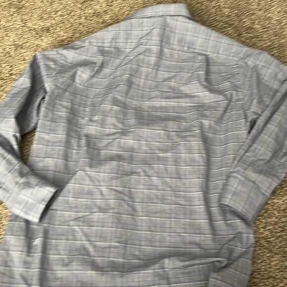 Tommy Hilfiger - Blue Plaid Button Up - Dress Shirt - L - Picture 4 of 4
